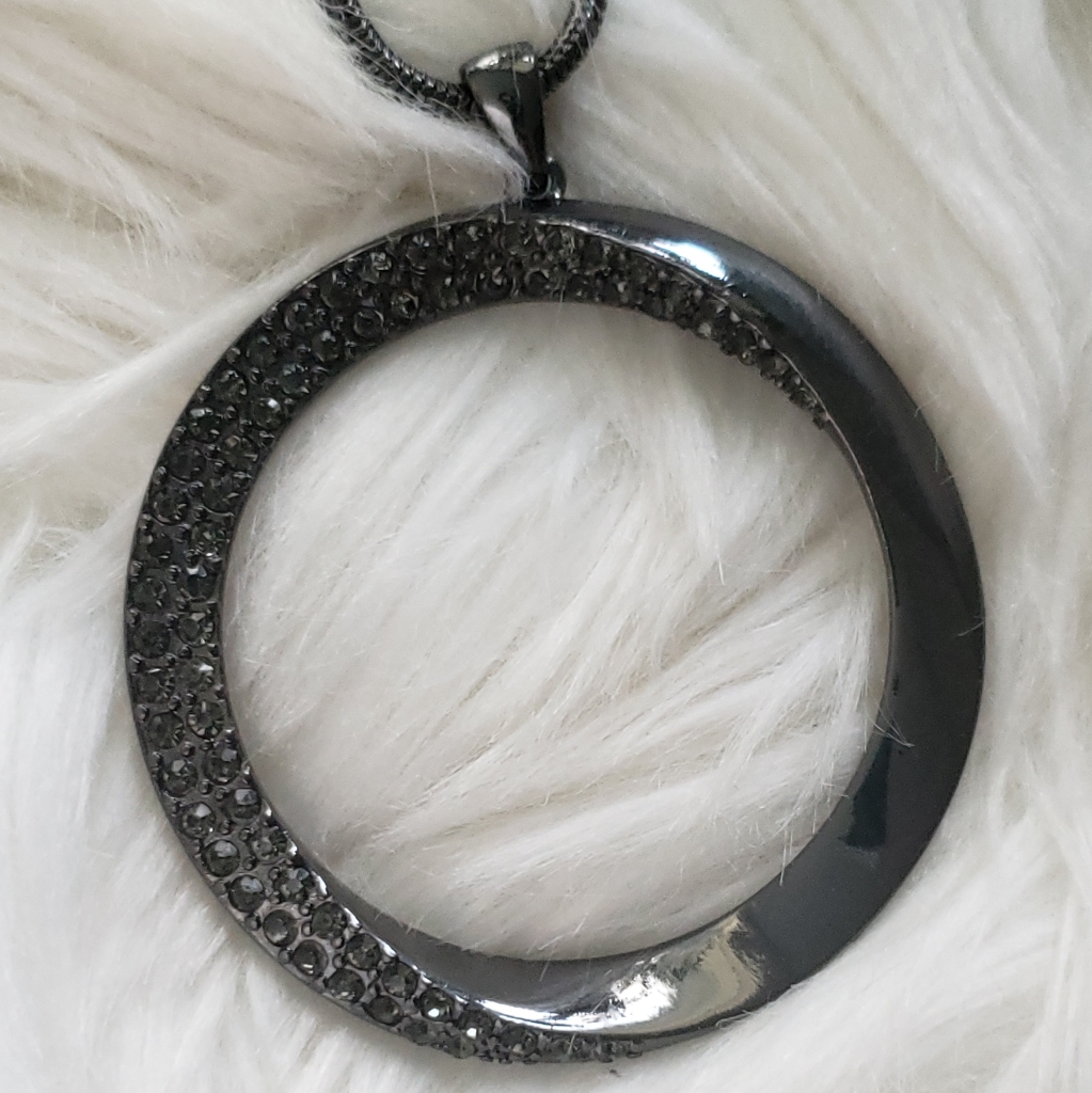 Alfani Pave Twist Pendant